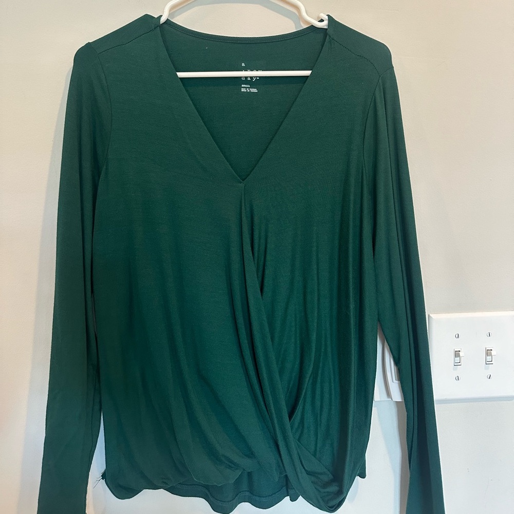Green blouse